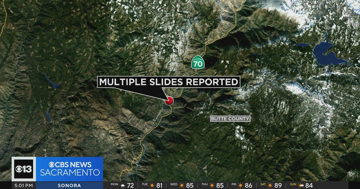 More than a dozen mudslides reported along Highway 70 in Butte County