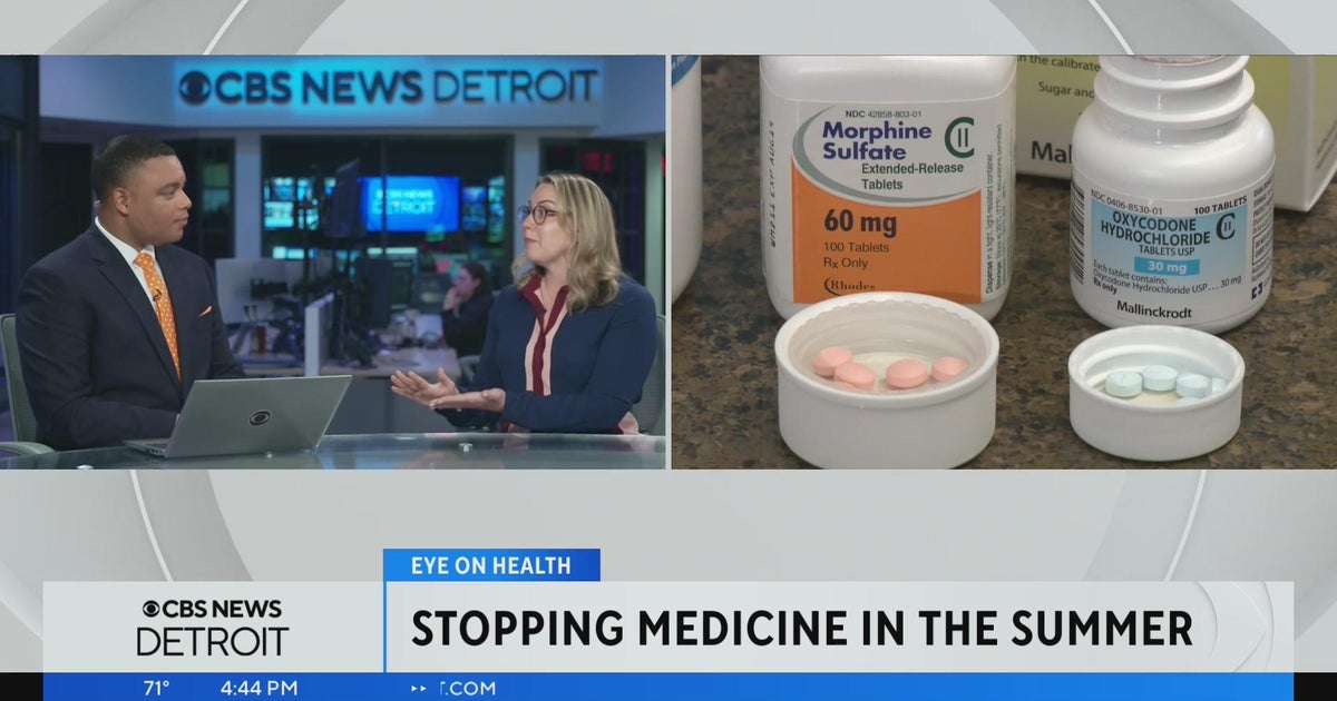 Psychiatrist discusses the benefits of a medication vacation CBS Detroit