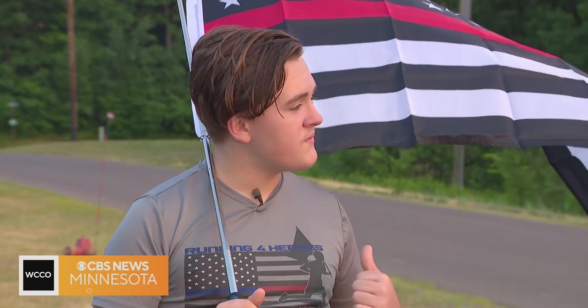 Teen behind Running 4 Heroes honoring fallen Wisconsin officers - CBS ...