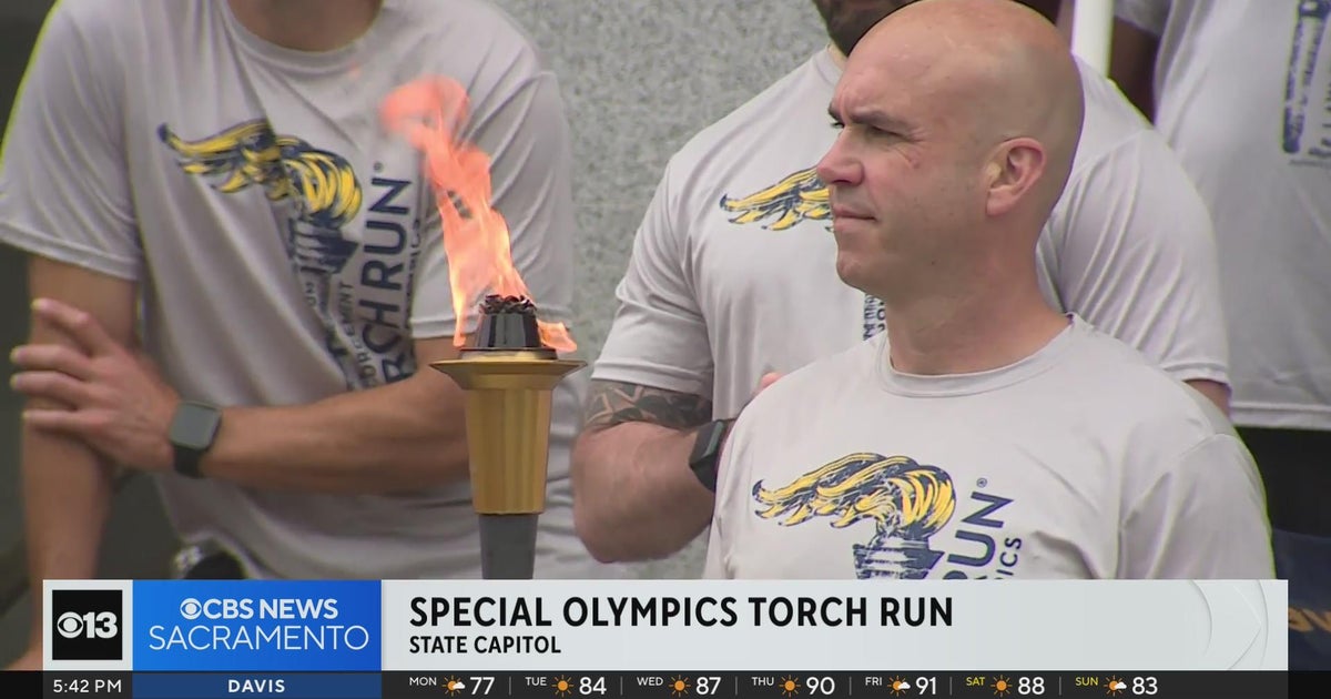 Special Olympics torch run at the California State Capitol