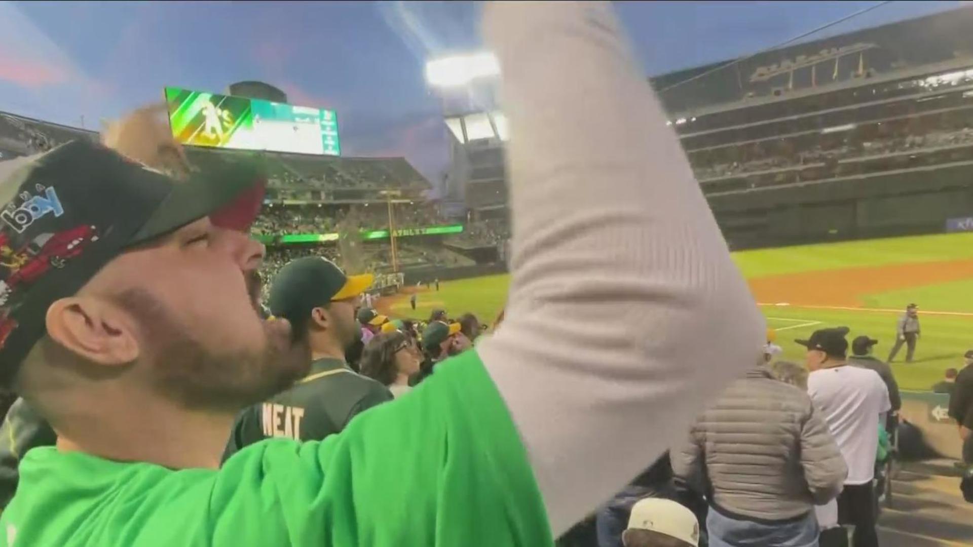 Oakland A's fans pack Coliseum for reverse boycott, demand owner sell team  - CBS San Francisco