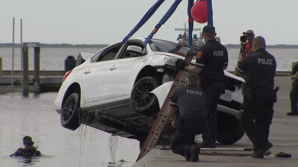 Long Island man drives car off dock into Patchogue Bay before quickthinking first responders save his life