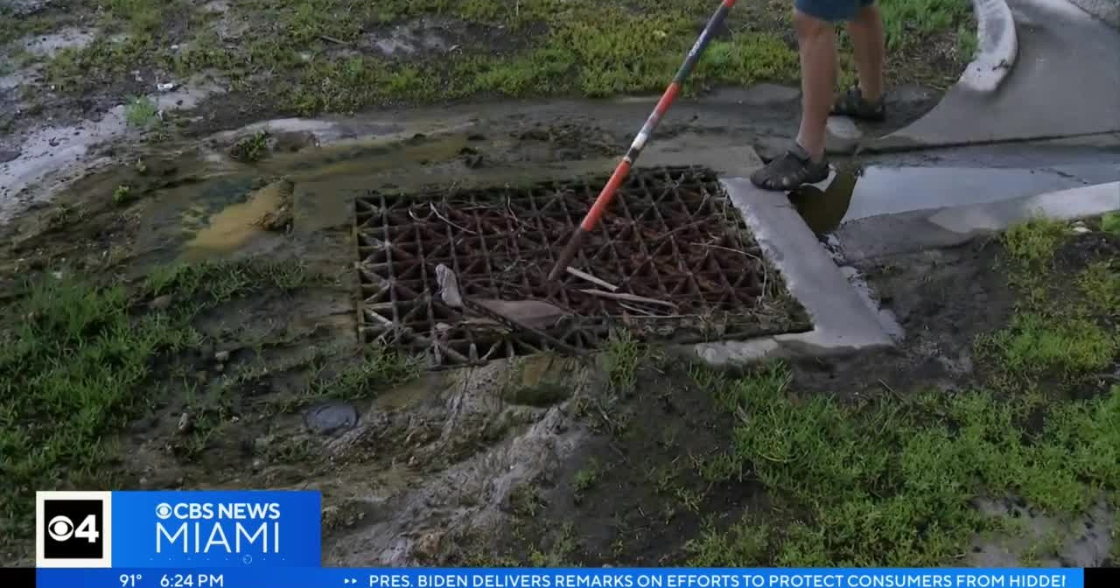 Hollywood system encourages people to decrease flooding by clearing storm drains Hollywood system encourages people to decrease flooding by clearing storm drains