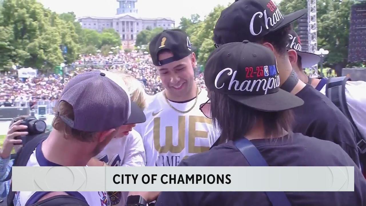 Hundreds of thousands of Nuggets fans gather at parade in downtown Denver:  An amazing feeling - CBS Colorado