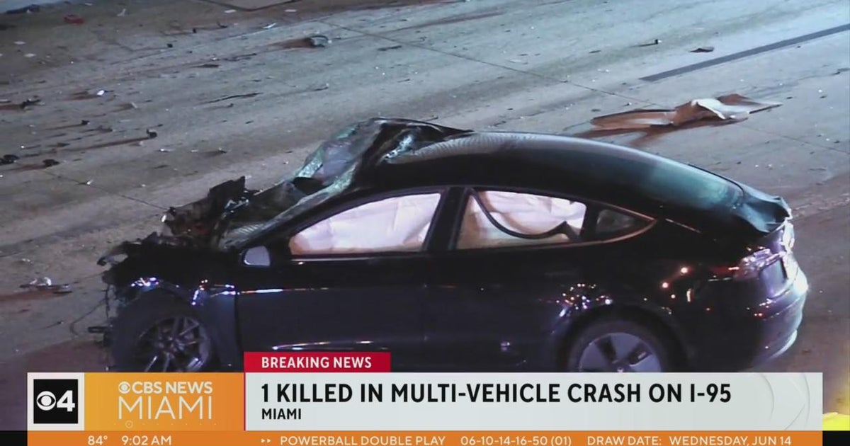 Man killed in 8 car or truck incident on I-95
