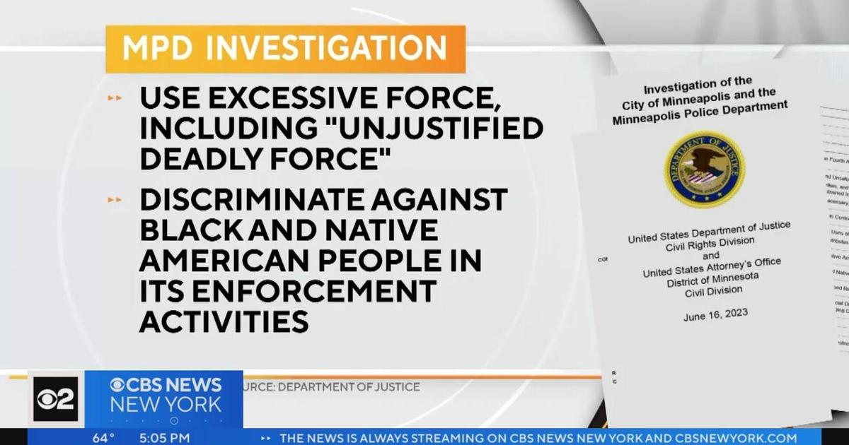 Doj Report Finds Minneapolis Police Use Excessive Force Cbs New York