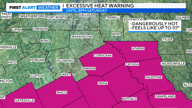 First Alert Weather: Keep an eye on dangerous heat levels this weekend in North Texas 