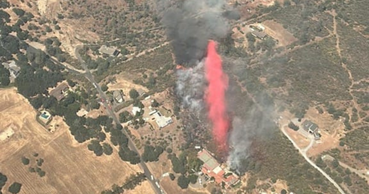 Multiple agencies battle brush fire near El Dorado Hills