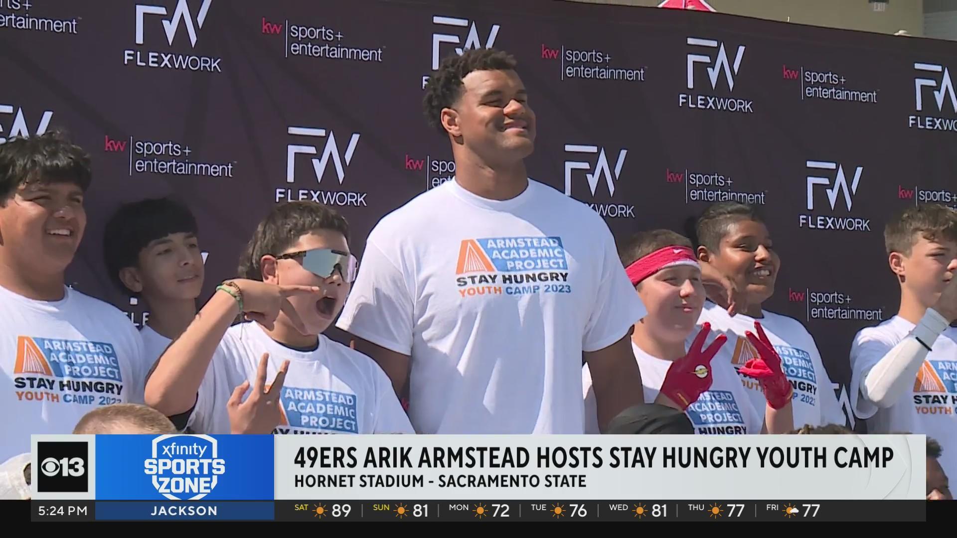 49ers' Arik Armstead hosts Stay Hungry Youth Camp - CBS Sacramento