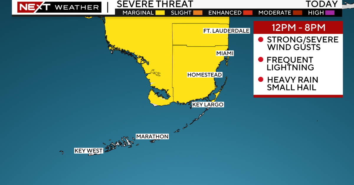 Miami Weather: Yet another round of afternoon storms with probably hefty rain, lightning Miami Weather: Yet another round of afternoon storms with probably hefty rain, lightning