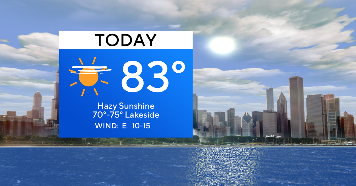 Chicago First Alert Weather: Temperatures in the 80s - CBS Chicago