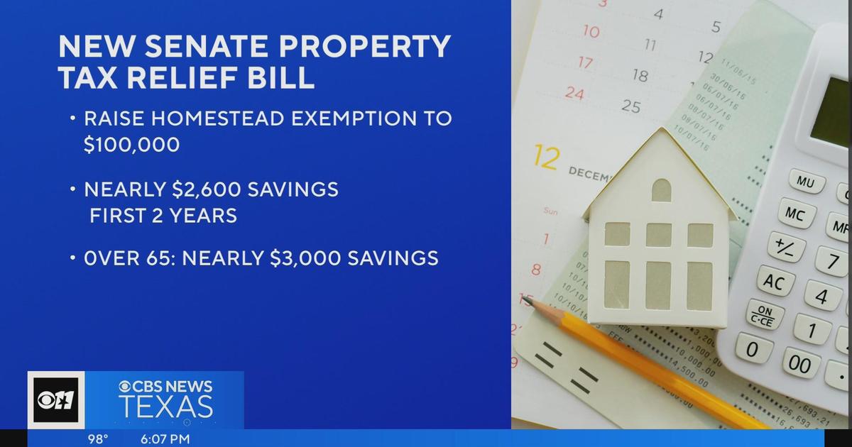 Texas Senate passes new property tax relief bill CBS Texas