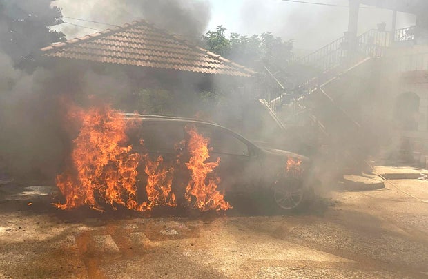 Jewish settlers set fire to Palestinian homes and vehicles in the West Bank