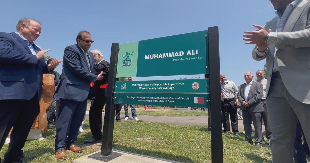 Newly renovated park on Detroit’s west side renamed after Mohammad Ali