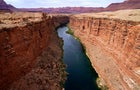 The Colorado River in the upper River Basin is pictured in Lees Ferry, Arizona, on May 29, 2021. 