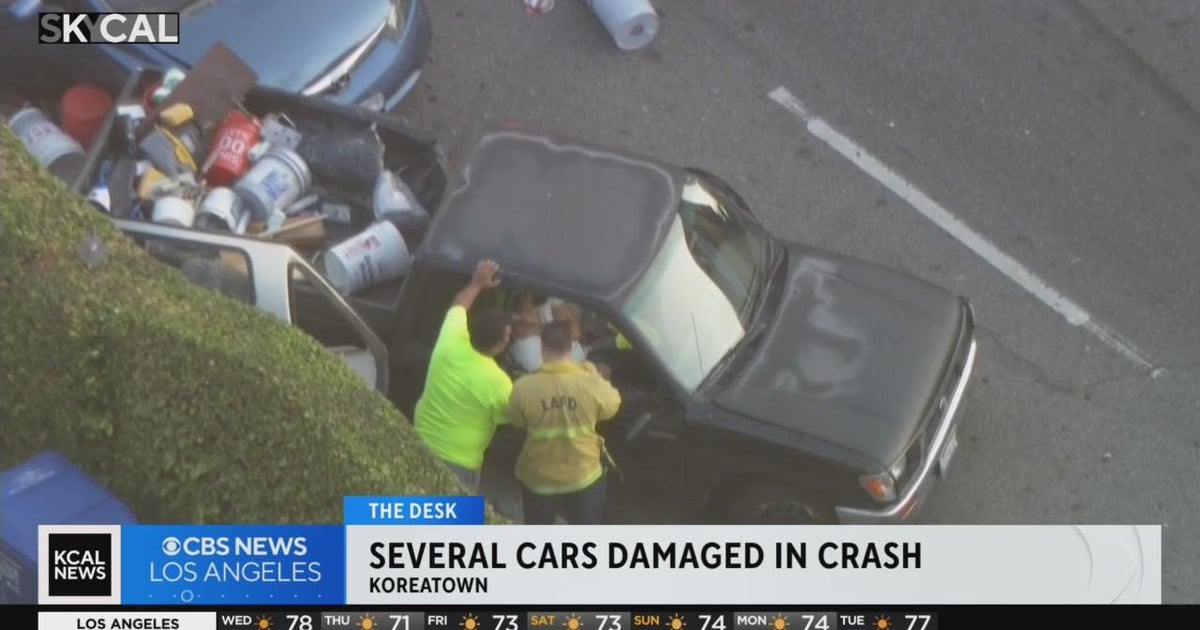 2 pursuit suspects arrested after crashing into several cars in ...