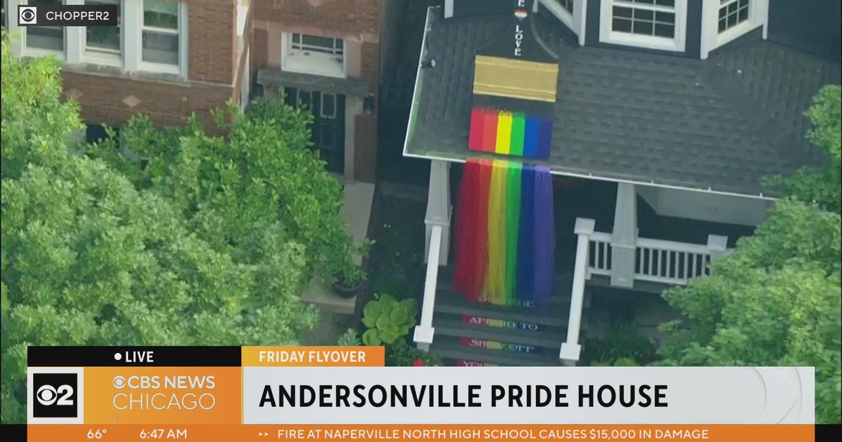 Friday Flyover Andersonville Pride House CBS Chicago