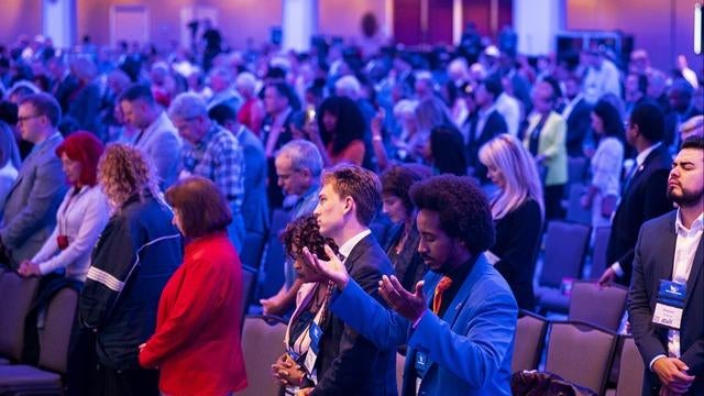 Pro-Trump crowd at Faith and Freedom Coalition conference - CBS News