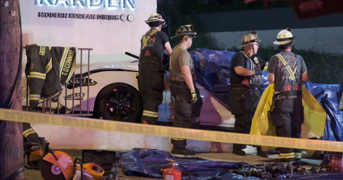 Driver killed when car slams into Korean restaurant overnight in