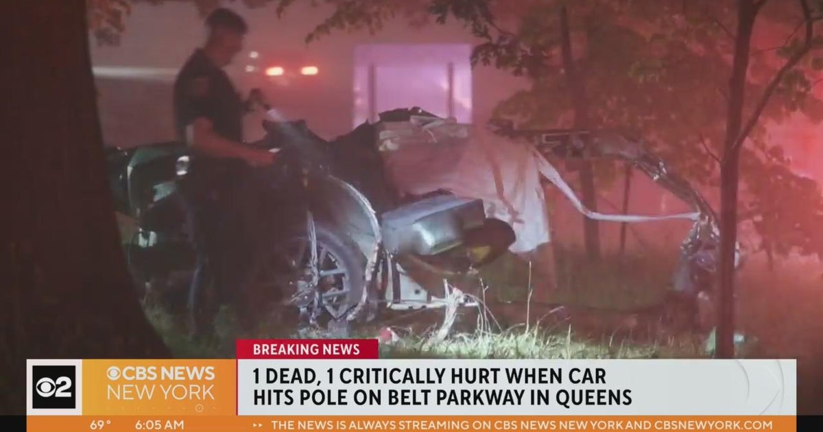 1 dead, 1 hurt in Belt Parkway crash - CBS New York