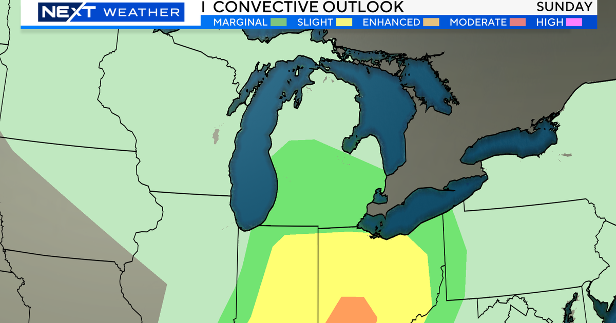 Marginal chance of severe storms in southeast Michigan Sunday - Vimarsana News