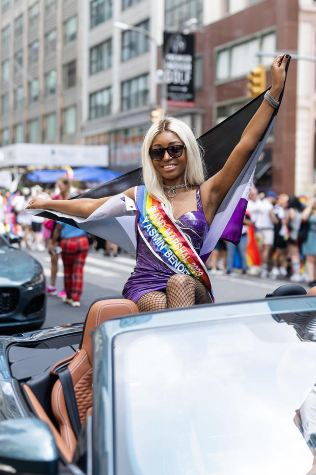 Yasmin Benoit attends the 2023 New York City Pride March on June 25, 2023 in New York City. 