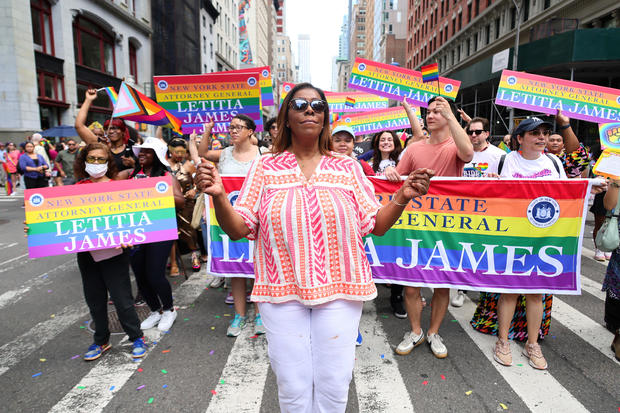 Attorney General of New York Letitia James attends the 2023 New York City Pride March on June 25, 2023 in New York City. 