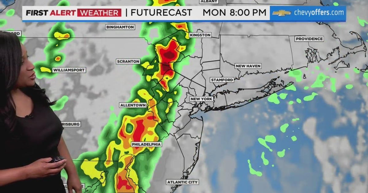 First Alert Weather: Tracking afternoon thunderstorms - CBS New York