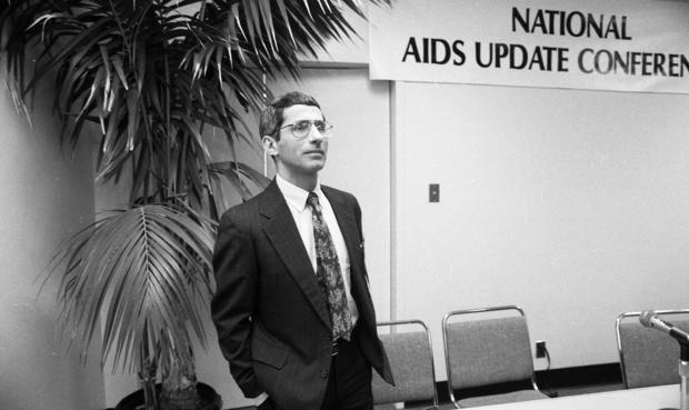 Dr. Anthony Fauci at an AIDS conference in 1989 