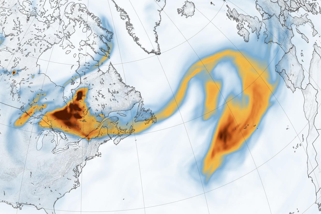 Smoke Plume From Canadian Wildfires Reaches Europe - CBS News