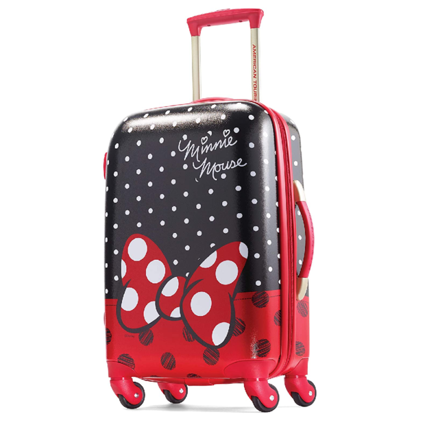 american tourist minnie mouse luggage 