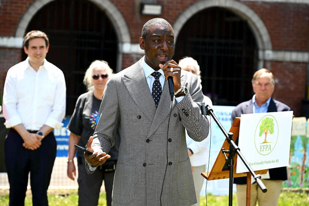 Yusef Salaam speaks at an event on June 1, 2023, in New York City. 