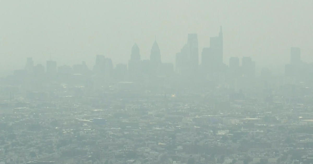 Luftqualitätsindex rot in PA, DE;  Code Orange in New Jersey