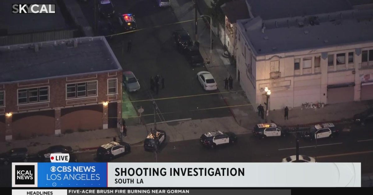 1 hospitalized, suspect arrested after shooting in South LA - CBS Los ...