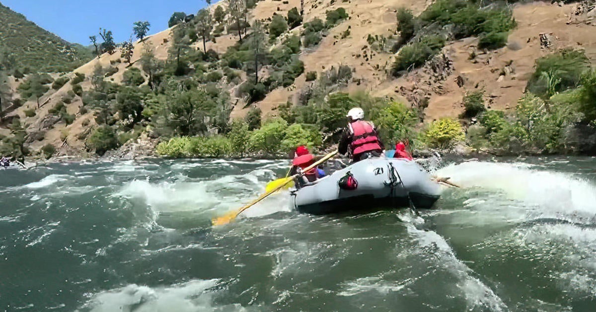 Whitewater rafters cheer record Sierra snow melt runoff - CBS San Francisco