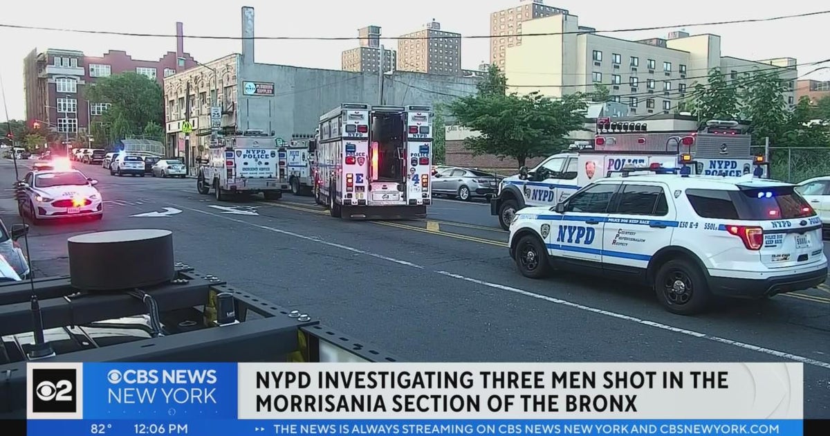 3 men shot in basement of Bronx building - CBS New York