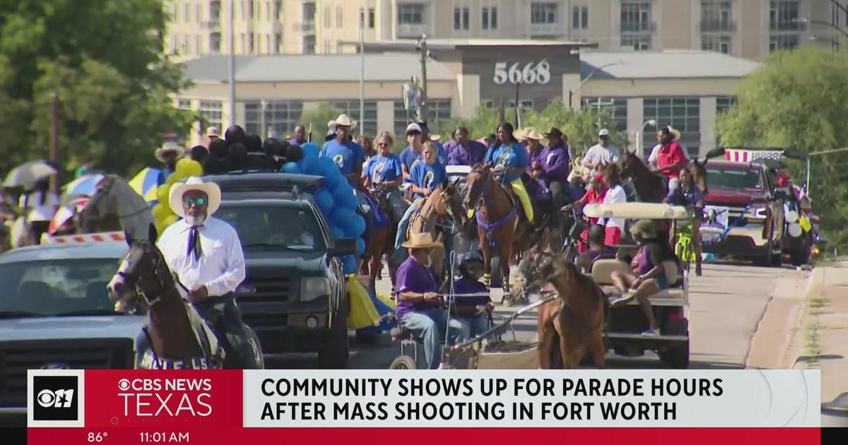 Fort Worth Como community shows up for parade hours after mass shooting ...