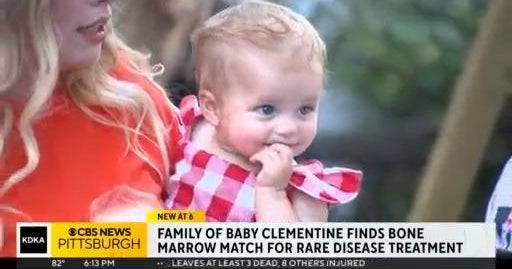 Family finds bone marrow match for baby - CBS Pittsburgh