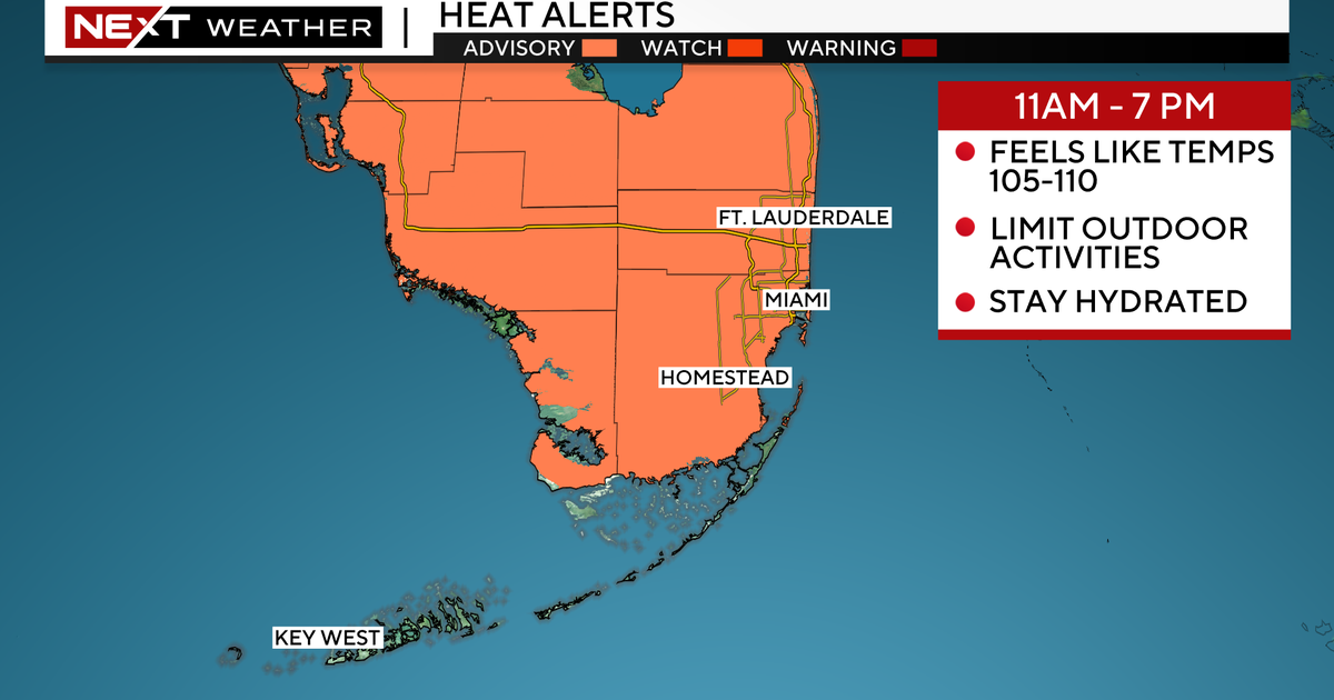 Warmth Advisory issued for Miami-Dade, Broward, Monroe counties Warmth Advisory issued for Miami-Dade, Broward, Monroe counties