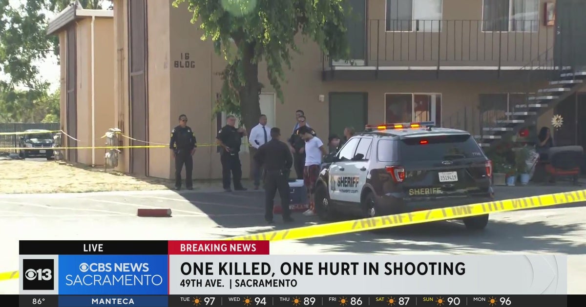 One person handcuffed at south Sacramento deadly shooting scene