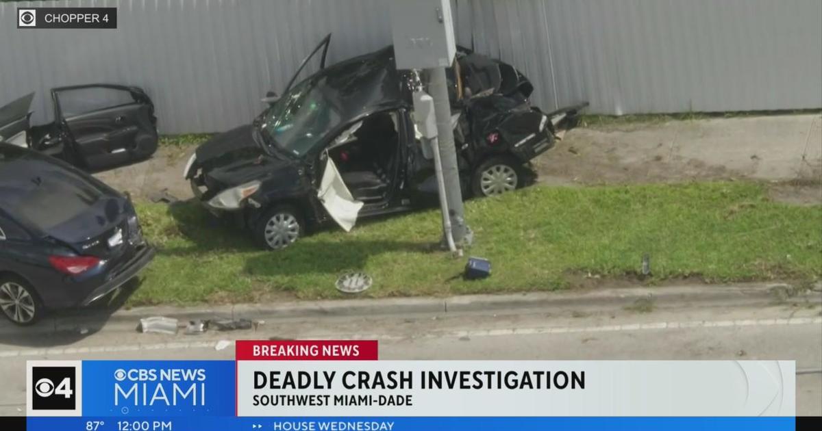 Multi-automobile crash in SW Miami-Dade, one lifeless