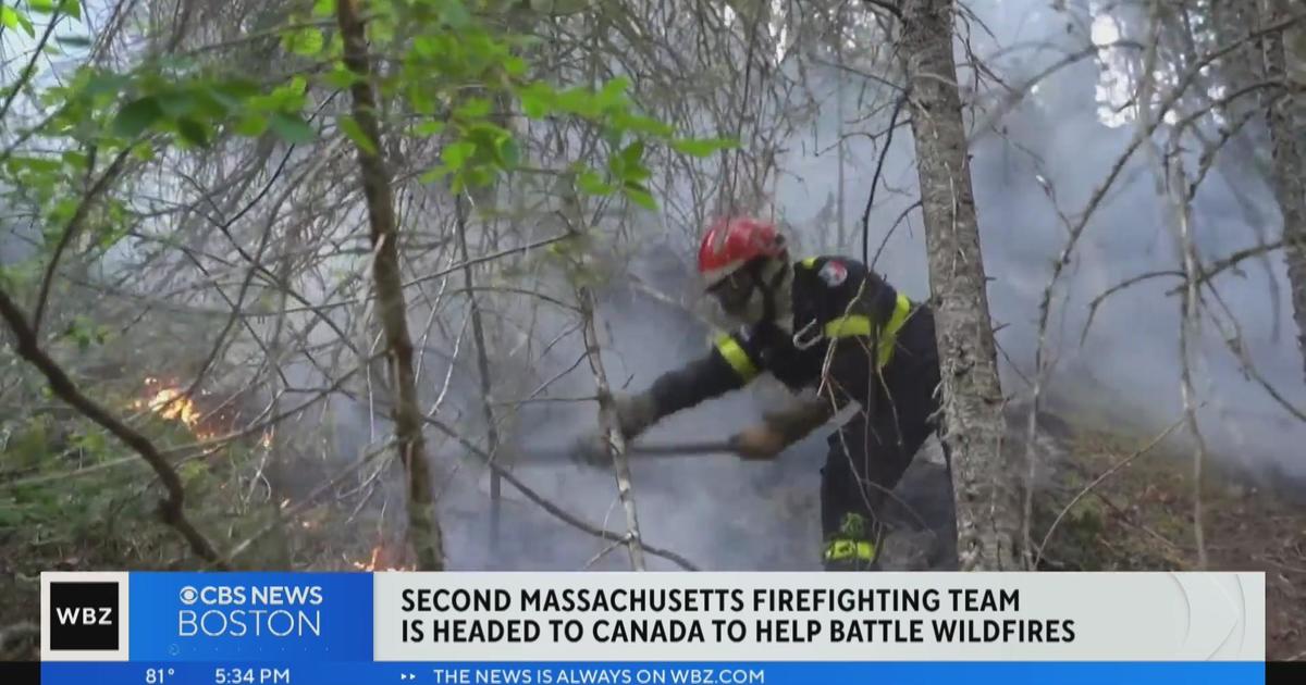 Second Massachusetts firefighting team heads to Canada as wildfires continue burning