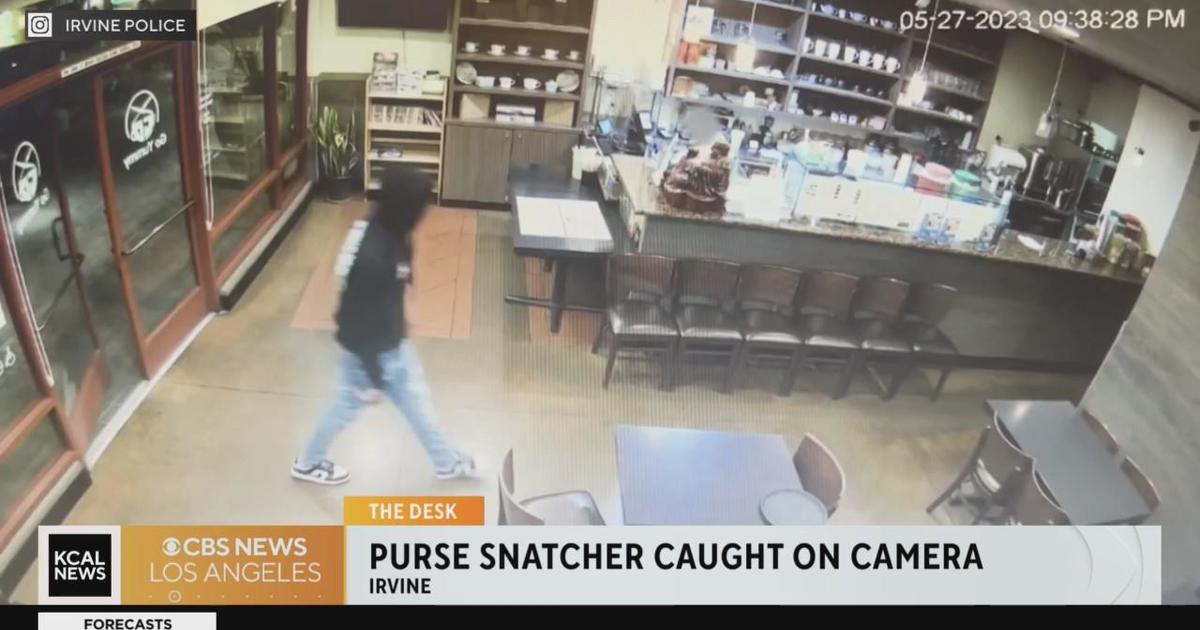 Irvine Purse Snatcher Caught On Video Cbs Los Angeles