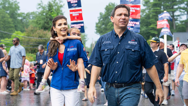 Casey DeSantis pitches voters on her husband as "parents candidate"
