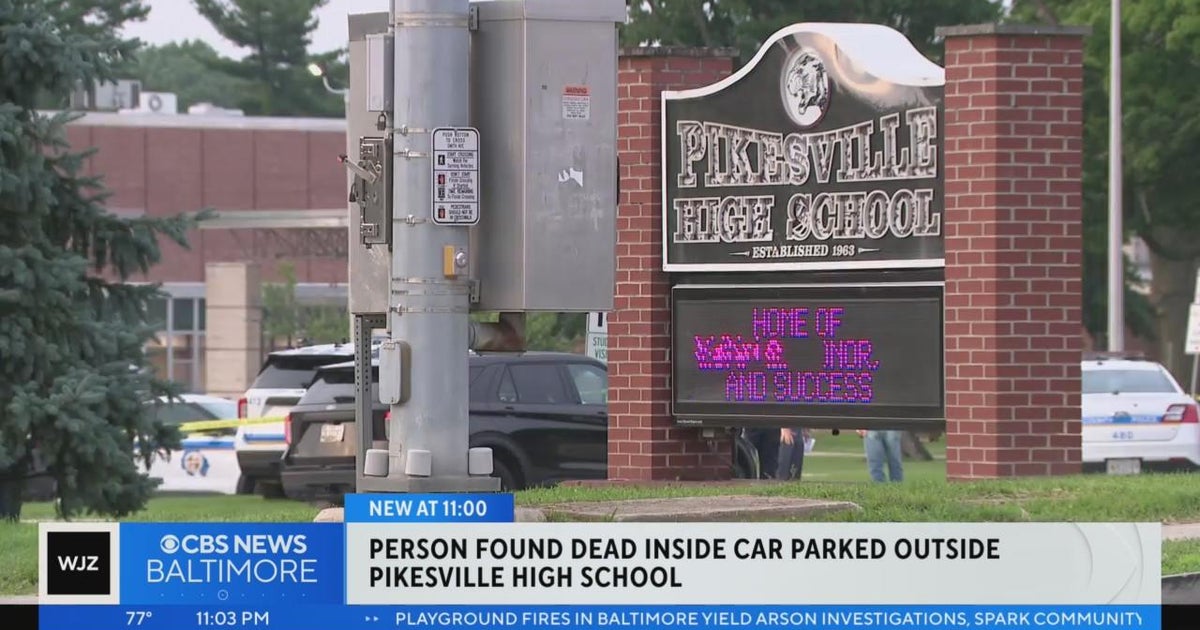 Person found dead outside of Pikesville High School CBS Baltimore