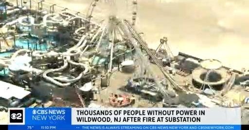 Thousands of people without power in Wildwood after substation fire ...