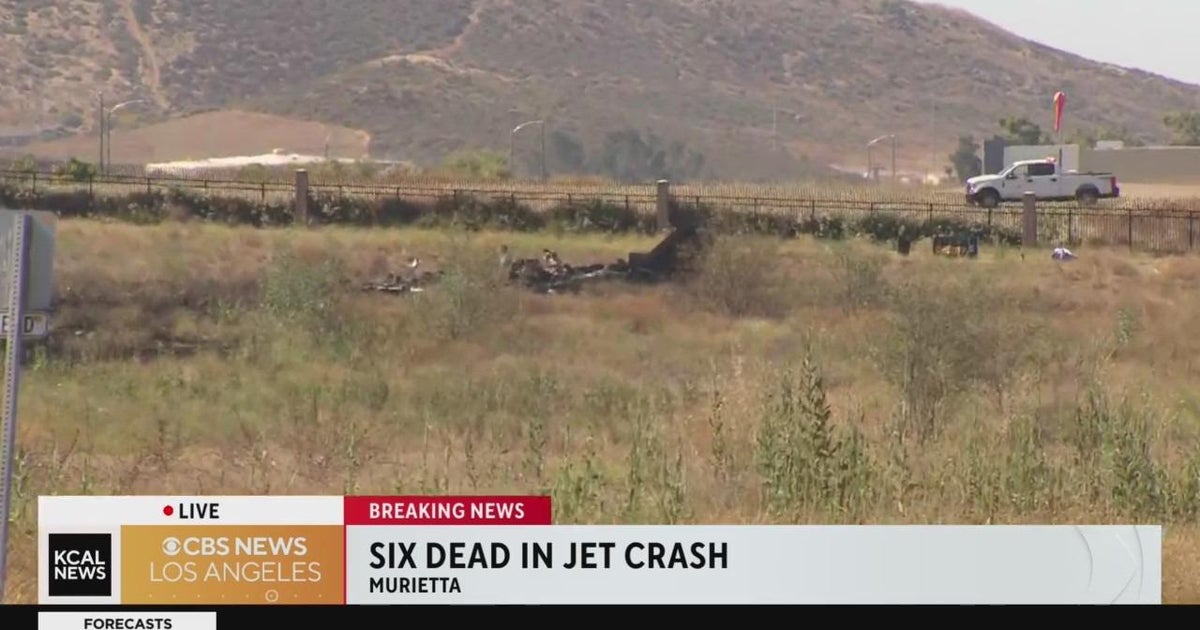 Business jet departing from Las Vegas crashes in Murrieta killing 6 people  CBS Los Angeles