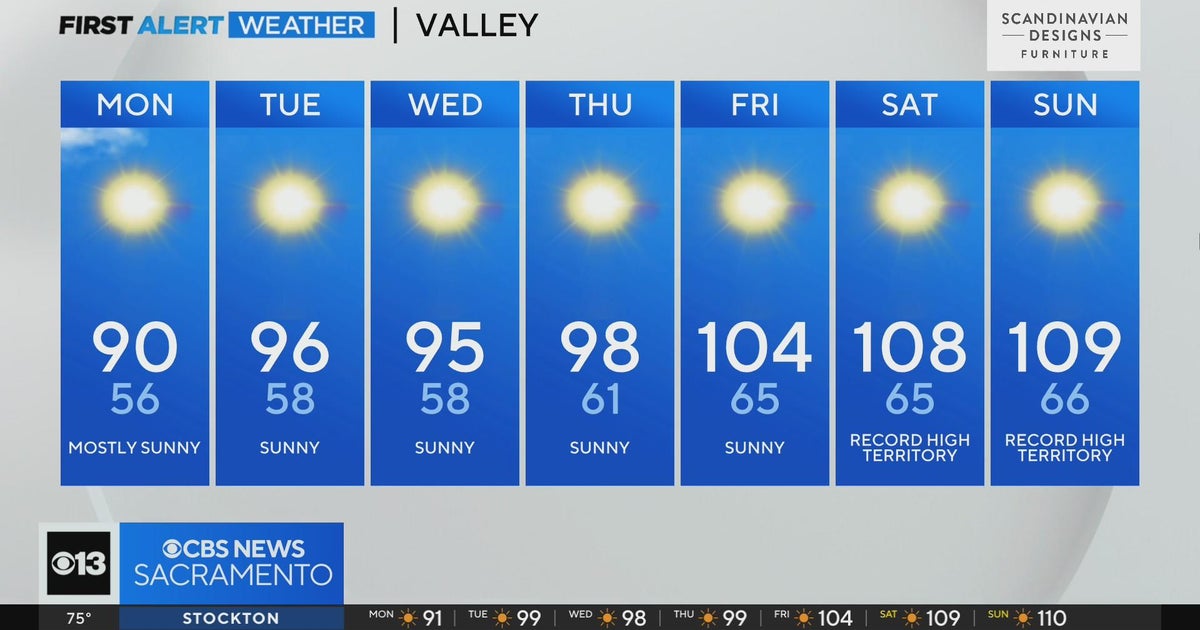 Monday afternoon weather forecast - July 10, 2023