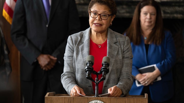 Los Angeles Mayor Karen Bass and City Attorney Hydee Feldstein Soto press conference on the Skid Row Housing Trust 