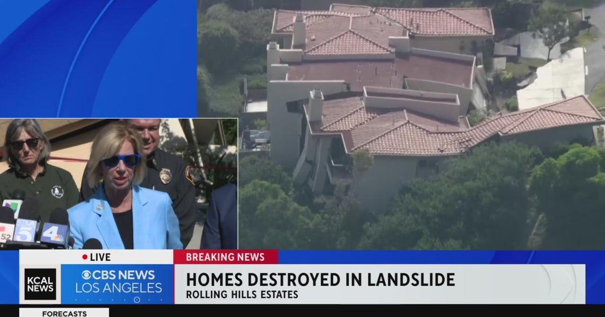 Officials provide update on landslide destroying homes in Rolling Hills Estates CBS Los Angeles